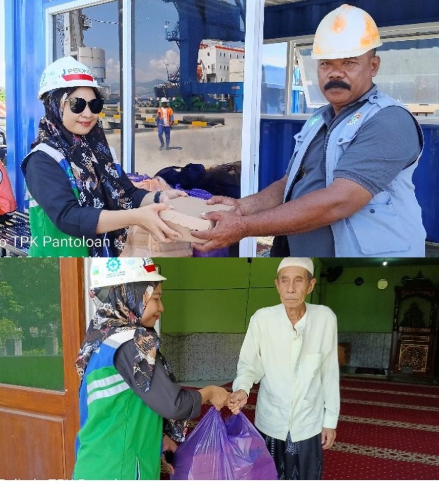 Kinerja Peti Kemas Terus Tumbuh, PT Pelindo TPK Pantoloan Kembali Berbagi Jumat Berkah