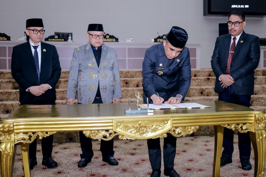 RPJMD Sulteng 2025-2029 Resmi Jadi Perda