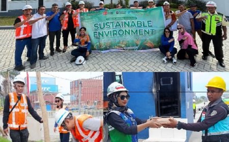 PT Pelindo TPK Pantoloan Kembali Salurkan Jumat Berkah dan Penanaman Pohon Serentak