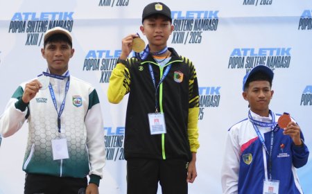 Popda Sulteng 2025: Ariel Armando Persembahkan Emas Pertama untuk Morut di Nomor 5.000 M