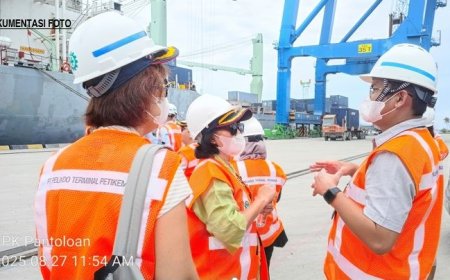 Tim Dirjen Hubla Tinjau Proyek Rehabilitasi dan Rekonstruksi di Pelabuhan Pantoloan