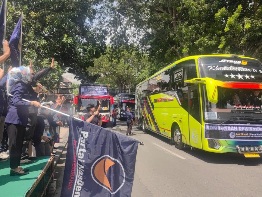 Ketua DPW Nilam Sari Lawira Lepas 380 Kader NasDem Sulteng Menuju Rakernas I di Makassar