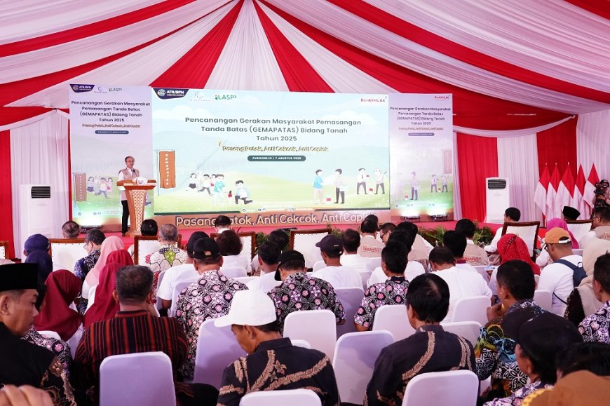 GEMAPATAS, Kementerian ATR/BPN Targetkan Pengukuran dan Pemetaan 2 Juta Bidang Tanah