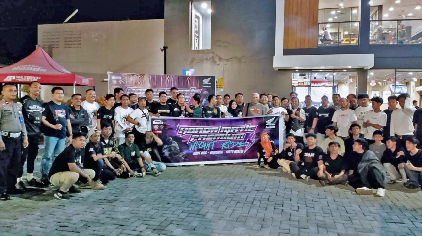 Honda Gandeng Komunitas Gelar Matic Premium Night Ride