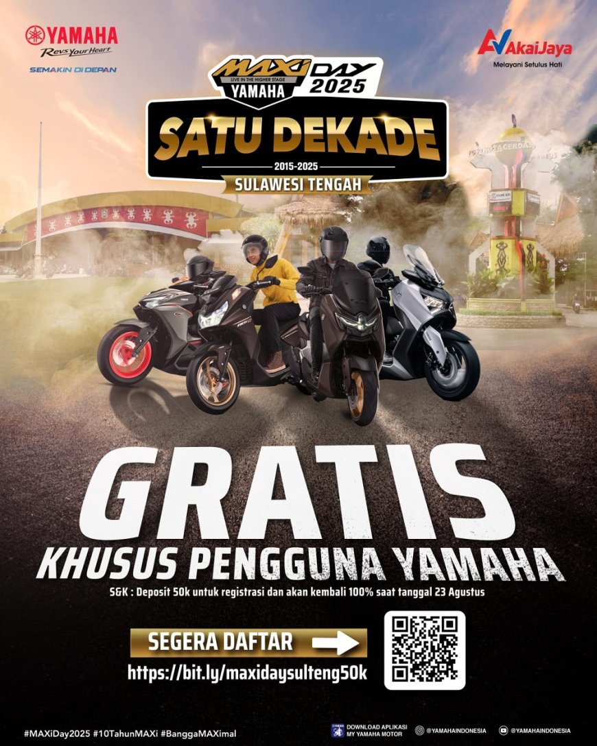Satu Dekade MAXI Yamaha Meriahkan Sulteng
