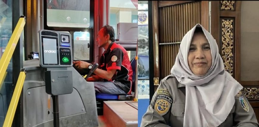 Naik Bus Trans Donggala Bayar Menggunakan E-Money
