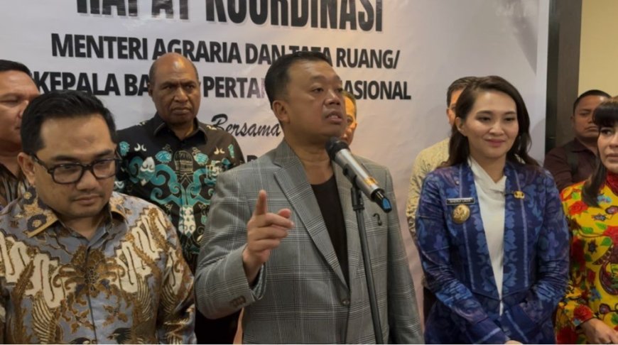 Hadiri Rakor di Ternate, Menteri Nusron Soroti Pemegang HGU  Yang Tidak Komitmen