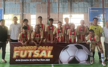 Porkot VI Palu: Sejumlah Laga Futsal  Berlangsung Ketat