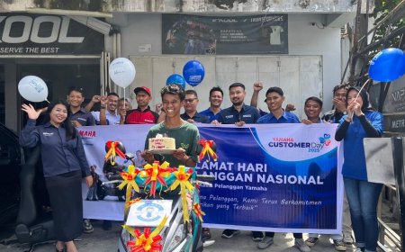 Yamaha Rayakan Customer Day dengan Berbagi Kue Spesial untuk Pelanggan