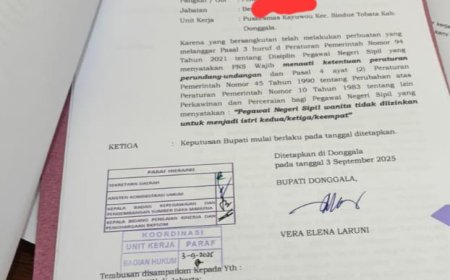 BKPSDM Donggala Diintervensi? SK Pemecatan El Beredar di Medsos