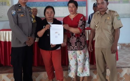 Bhabinkamtibmas Desa Kamba  Mediasi Sengketa Warga