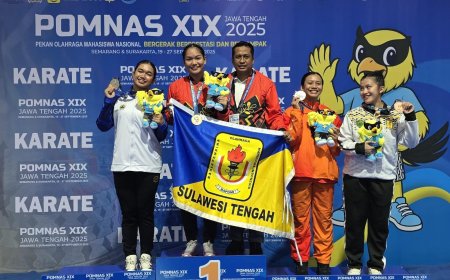 Imel Raih Emas untuk Sulteng di POMNAS XIX