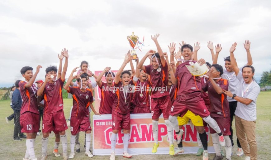 Kalahkan Palu Utara, Tatanga Rebut Emas Sepakbola Porkot Palu VI 2025
