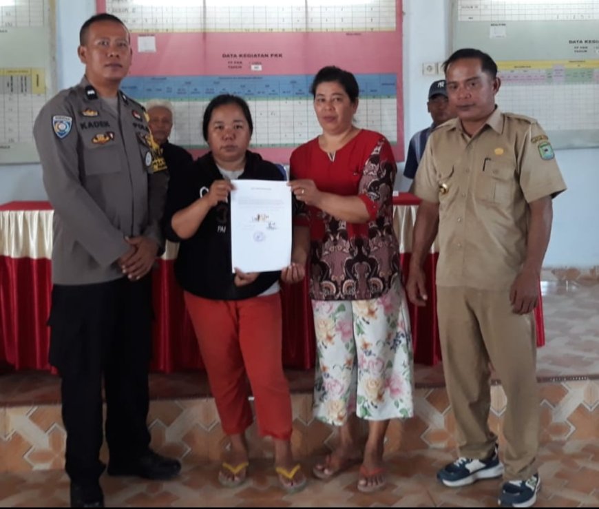 Bhabinkamtibmas Desa Kamba Mediasi Sengketa Warga