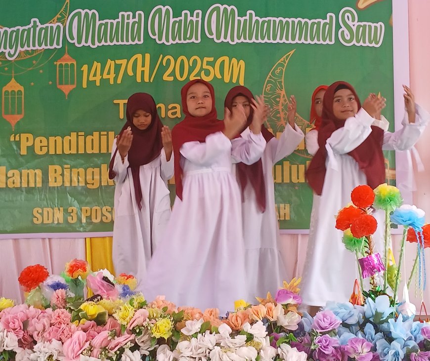 Siswa SDN 3 Kayamanya Peringati Maulid