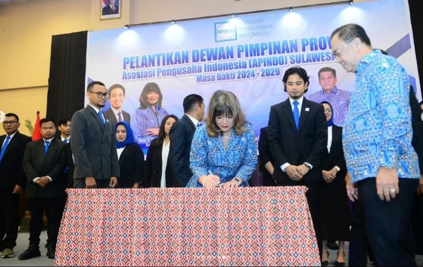 Lantik DPP APINDO di Mamuju, Shinta Sebut TPT Sulbar Sangat Rendah