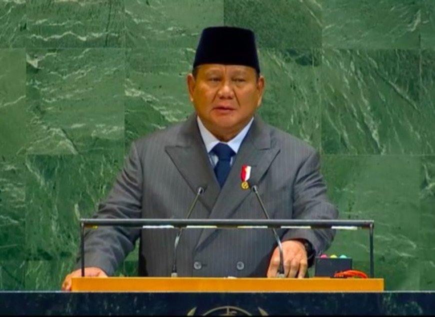 Sampaikan Pidato di KTT PBB, Prabowo: Kita Harus Mengakui Palestina Sekarang