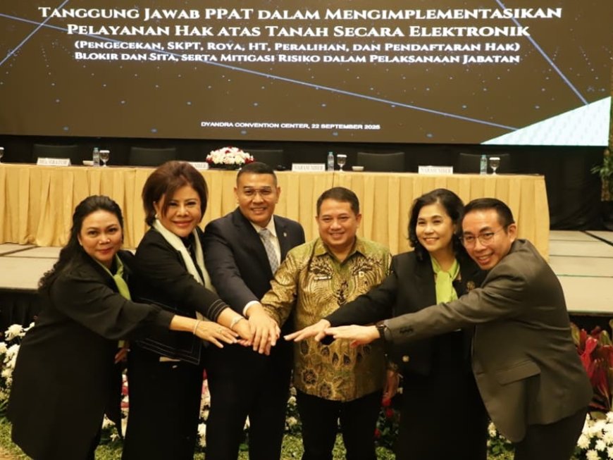 Kolaborasi dengan IPPAT Jadi Kunci Transformasi Layanan Pertanahan, Berikut Penjelasan Wamen Ossy