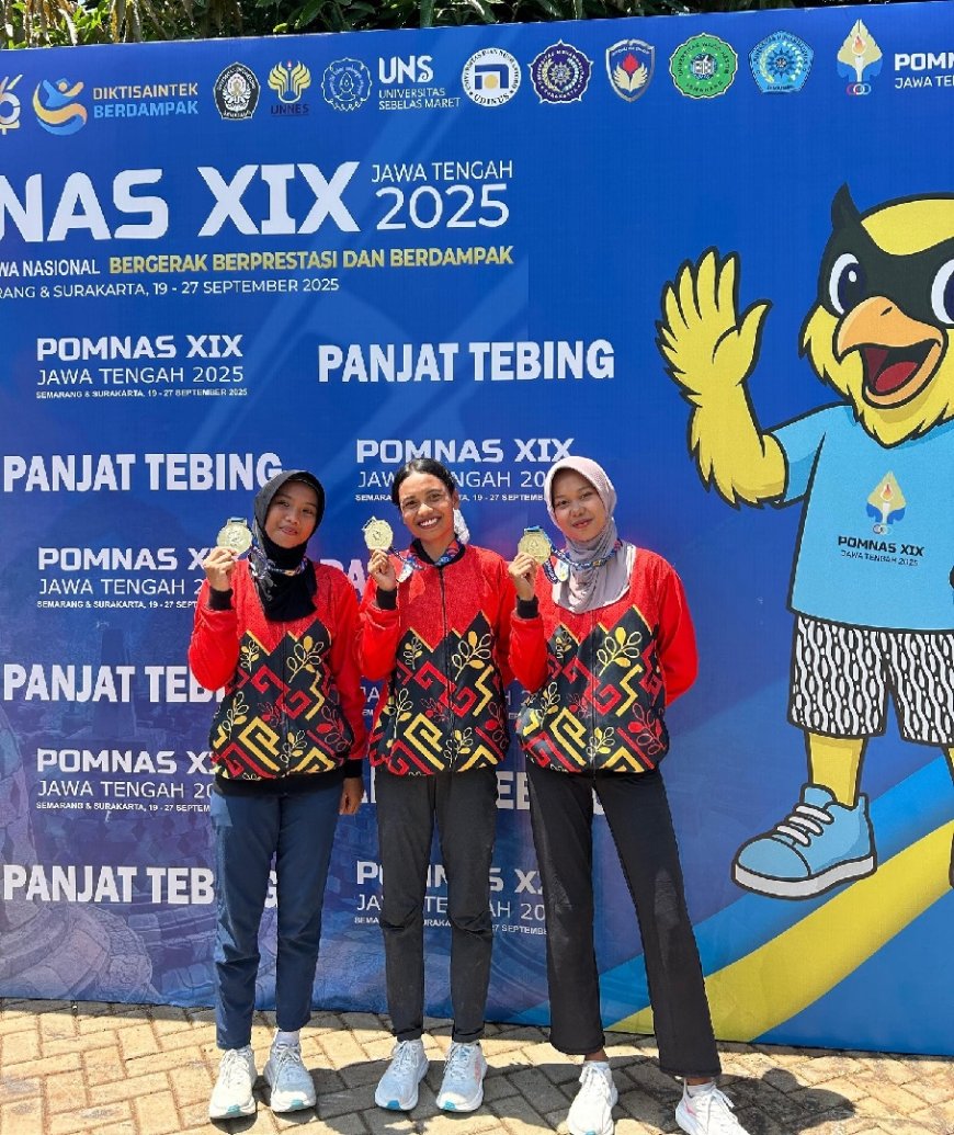 Panjat Tebing Sulteng Sumbang Dua Medali di POMNAS XIX Jawa Tengah