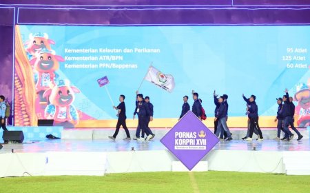 PORNAS XVII KORPRI Resmi Dibuka, Kementerian ATR/BPN Siap Perebutkan Juara di 7 Cabang Olahraga
