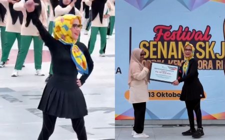 NSL Senam Bareng Siswa SMK 1 Palu dan SMK 1 Muhammadiyah