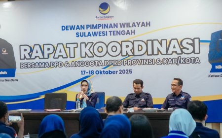 Gas Pol Konsolidasi, NSL Bertemu Pengurus Nasdem Palu, Sigi dan Donggala