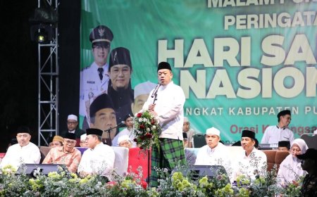 Peringatan Hari Santri Nasional di Purwakarta, Menteri Nusron: Kontribusi Santri Jadi Fondasi Kemerdekaan Indonesia