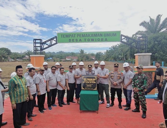 Berbagi untuk Sesama, PT LTT Resmikan TPU Towiora sebagai Lahan Wakaf