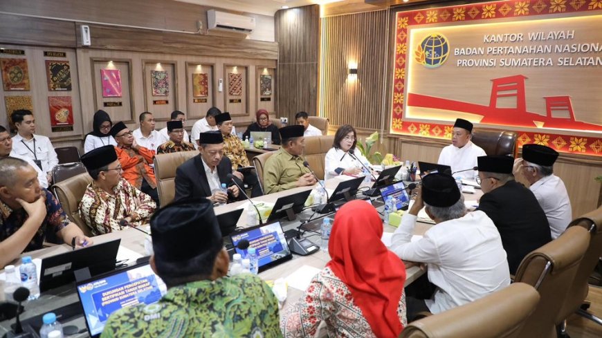 Silaturahmi dengan Organisasi Keagamaan, Menteri Nusron Dorong Sertipikasi Tanah Wakaf dan Rumah Ibadah