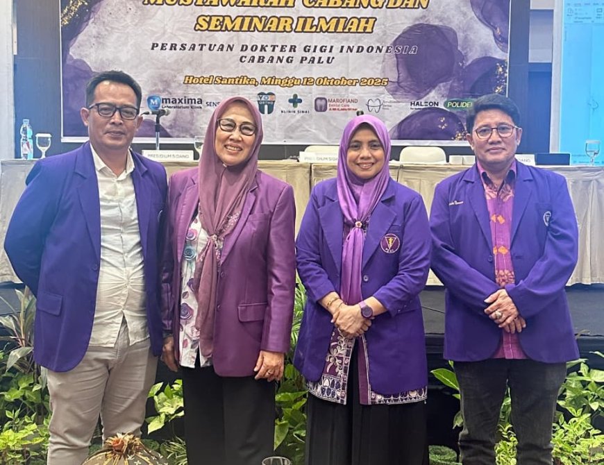 drg Akmal Terpilih Pimpin PDGI Cabang Palu Periode 2025–2030