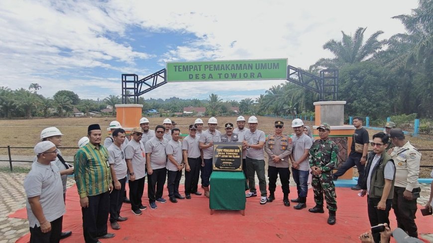 Berbagi untuk Sesama, PT LTT Resmikan TPU Towiora sebagai Lahan Wakaf