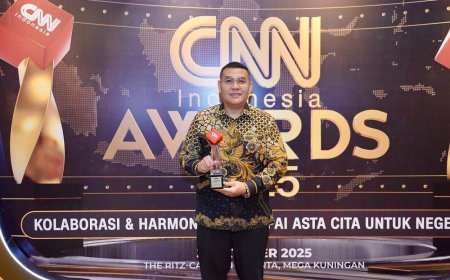 Konsisten Jalankan Reforma Agraria, Kementerian ATR/BPN Raih Rural Development dan Regional Equity di CNN Indonesia Award 2025