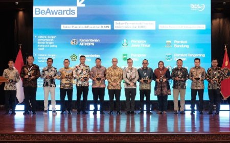 Kementerian ATR/BPN Raih Penghargaan Instansi dengan Pemanfaatan Tanda Tangan Elektronik Paling Masif