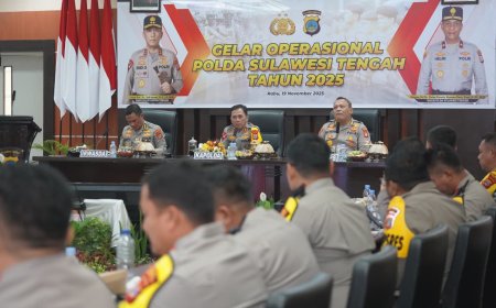 Berikut Pesan Kapolda Sulteng di Gelar Operasi Tahun 2025
