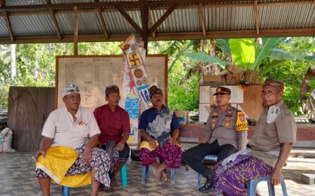 Polsek Poso Pesisir Selatan Ajak Warga Jaga Keamanan Lingkungan
