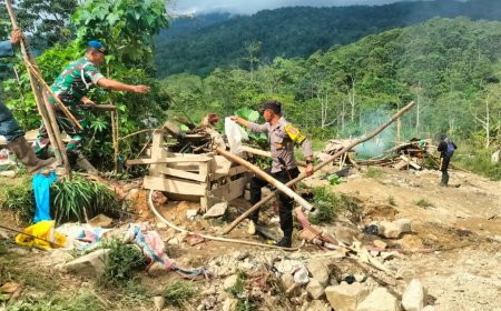 Aparat Gabungan Tertibkan PETI di Kawasan TNLL