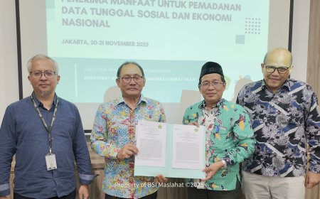 BSI Maslahat- Kemenag Uji Coba Digitalisasi Data Zakat