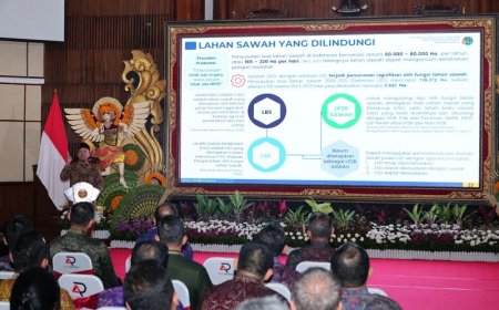 Alih Fungsi Lahan Sawah di Bali Masuk dalam Kategori Tinggi, Menteri Nusron: Tugas GTRA Penting dan Mendesak