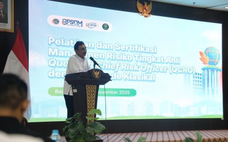 Sertifikasi Manajemen Risiko, Sekjen Kementerian ATR/BPN Tekankan Pentingnya Pengambilan Keputusan Berbasis Risiko bagi Pimpinan