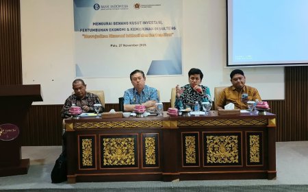 Agar Sulteng Tak Bergantung di Pertambangan, BI Rekomendasikan  Sumber Ekonomi Baru