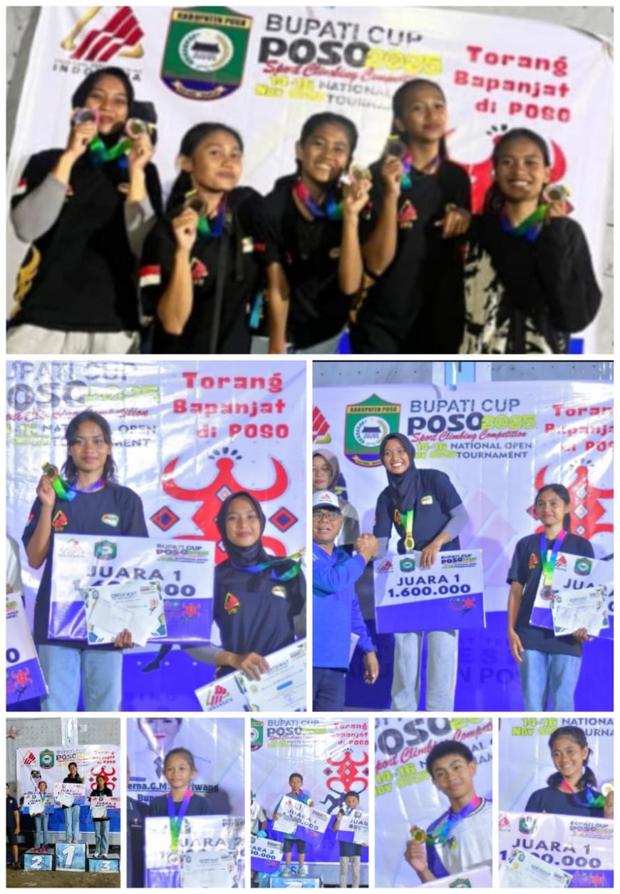 KCST Sulteng Juara Umum di National  Open Tournament Bupati Cup Poso 2025