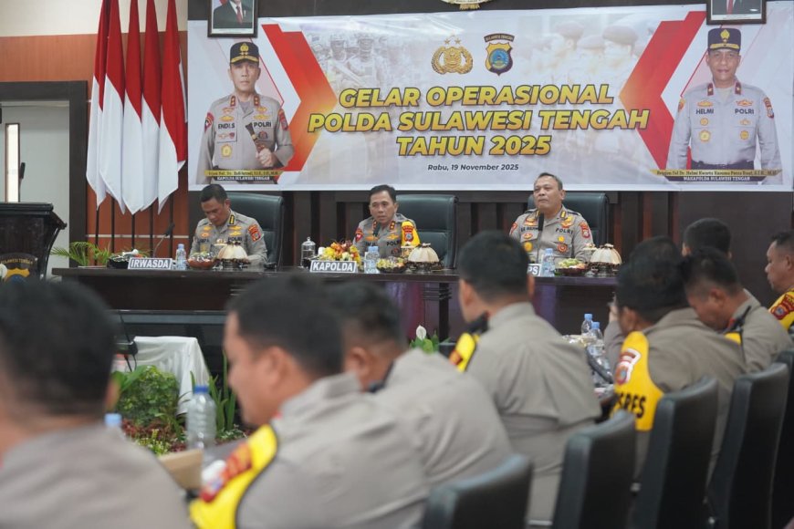 Berikut Pesan Kapolda Sulteng di Gelar Operasi Tahun 2025