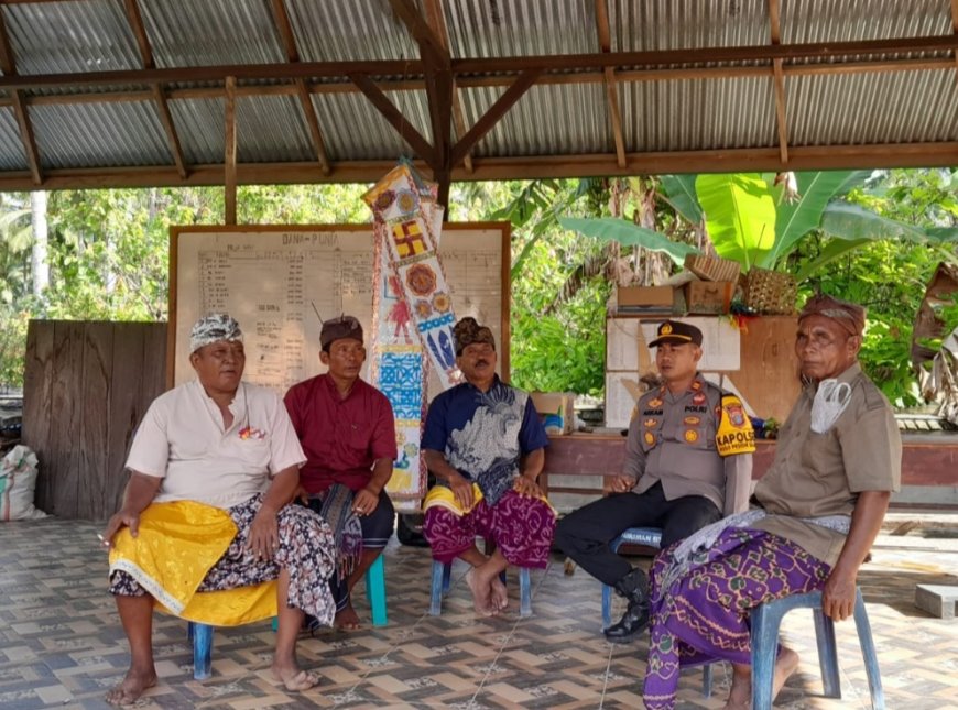 Polsek Poso Pesisir Selatan Ajak Warga Jaga Keamanan Lingkungan