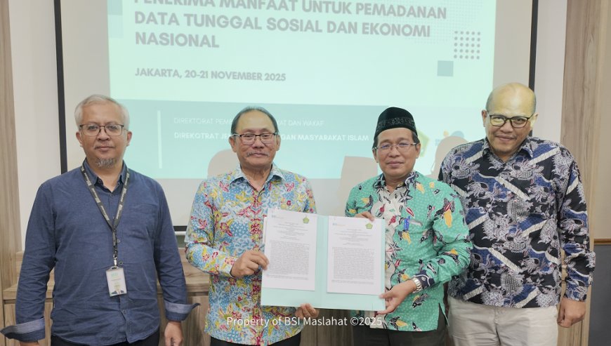 BSI Maslahat- Kemenag Uji Coba Digitalisasi Data Zakat