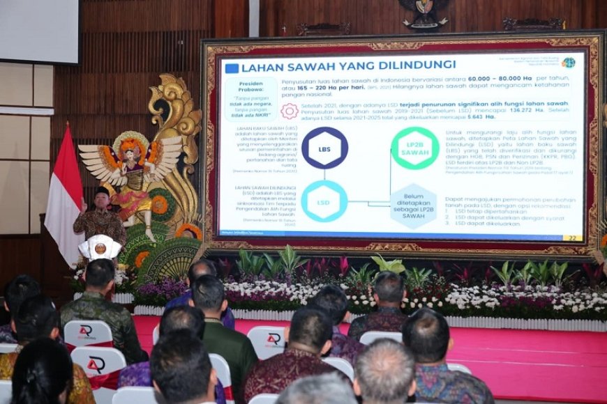 Alih Fungsi Lahan Sawah di Bali Masuk dalam Kategori Tinggi, Menteri Nusron: Tugas GTRA Penting dan Mendesak