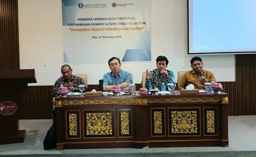 Agar Sulteng Tak Bergantung di Pertambangan, BI Rekomendasikan  Sumber Ekonomi Baru