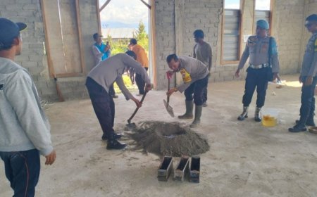 Anggota Polsek Lore Utara Gelar Bakti Religi