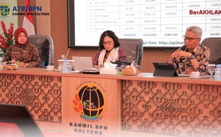 Kanwil BPN Sulteng Terima Pembinaan Ketua Tim Pembina Wilayah 4, Perkuat Sinergi dan Percepatan Strategis