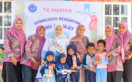 Puluhan Siswa PAUD  Diajari Cara Merawat Gigi