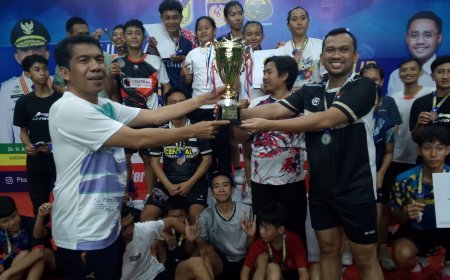 PBSI Kota Palu Raih Juara Umum Kejurprov Bulutangkis Piala Gubernur Sulteng 2025